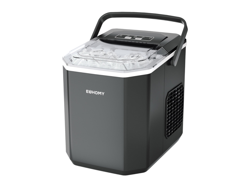 Euhomy IM011 Ice Maker, 1.2 L, 12 kg (Black) billede