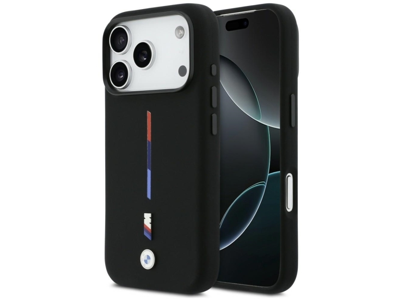Bmw M Silikone Tricolor Magsafe Cover Til Iphone 17 Pro - Sort