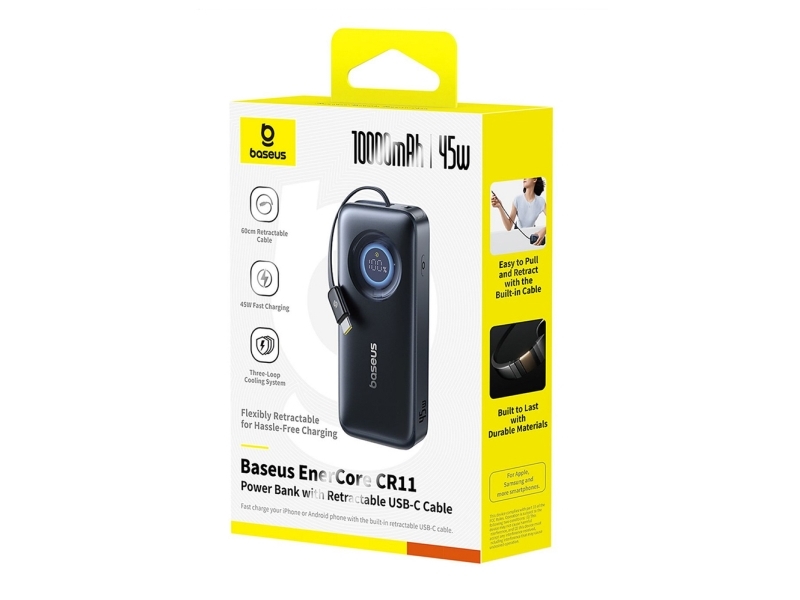 Powerbank Baseus Enercore Cr11 10000 Mah 45 W Pd, Artikelnummer E0027g01
