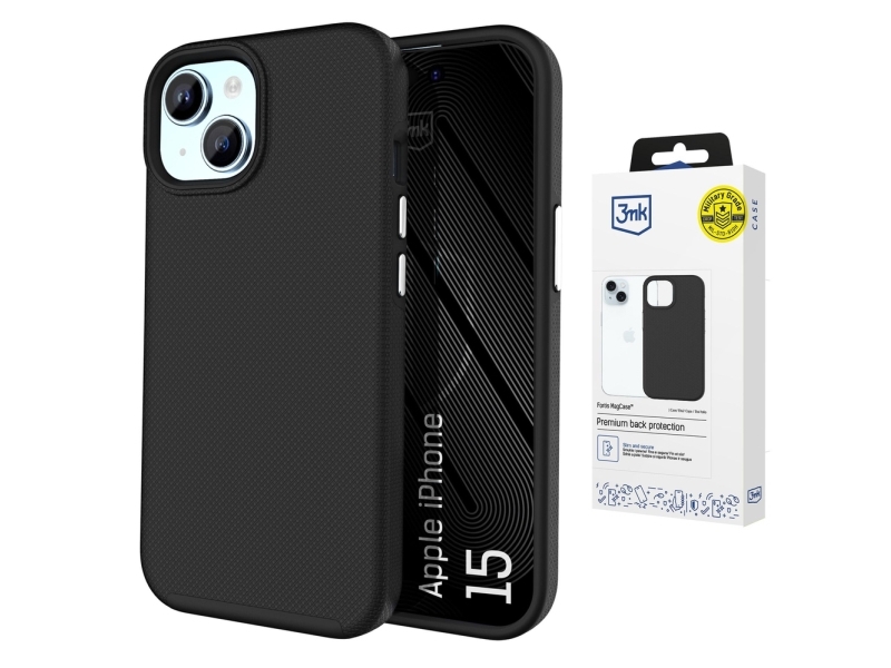3Mk Fortis Magcase Til Iphone 15 - Sort