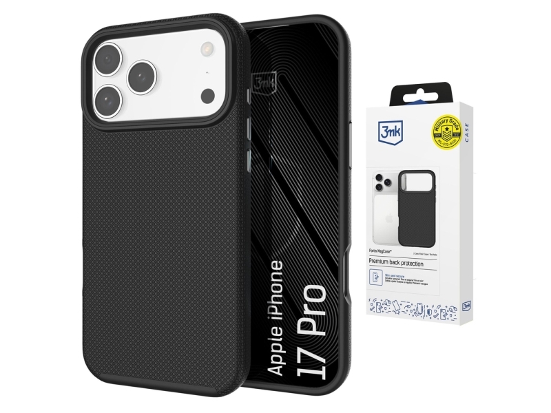 3Mk Fortis Magcase Til Iphone 17 Pro - Sort