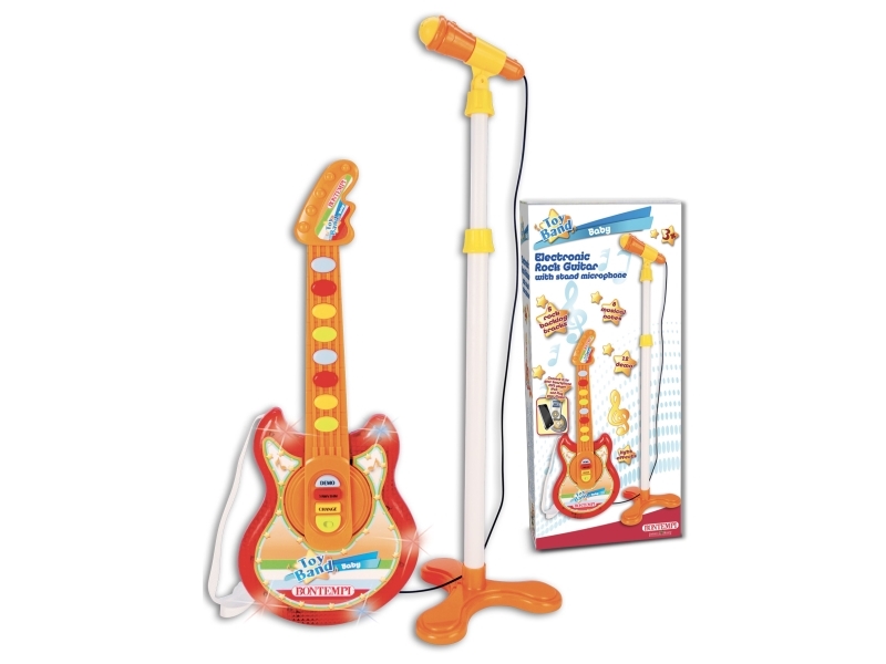 Bontempi Baby Rock Guitar, Musikalsk Legetøjssæt, Guitar, 3 År, Aa, 490 G, Flerfarvet