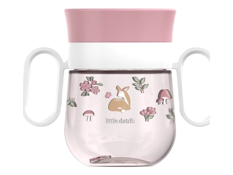 Little Dutch 108018065406, Tudfri Kop, Lyserød, Pige, Drejelåg, Fairy Garden, 200 Ml