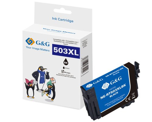 G&G 20576, Højt (Xl) Udbytte, Sort, 13,2 Ml, 1 Stk, 550 Sider, Enkelt Pakke