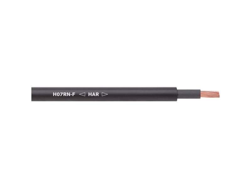 LAPP 16001313/50 Tilslutningskabel H07RN-F 5 x 6 mm² + 5 x 6 mm² Sort 50 m