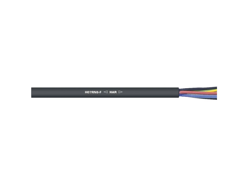 LAPP 1600609/500 Tilslutningskabel H07RN8-F 4 x 1.5 mm² + 4 x 1.5 mm² Sort 500 m