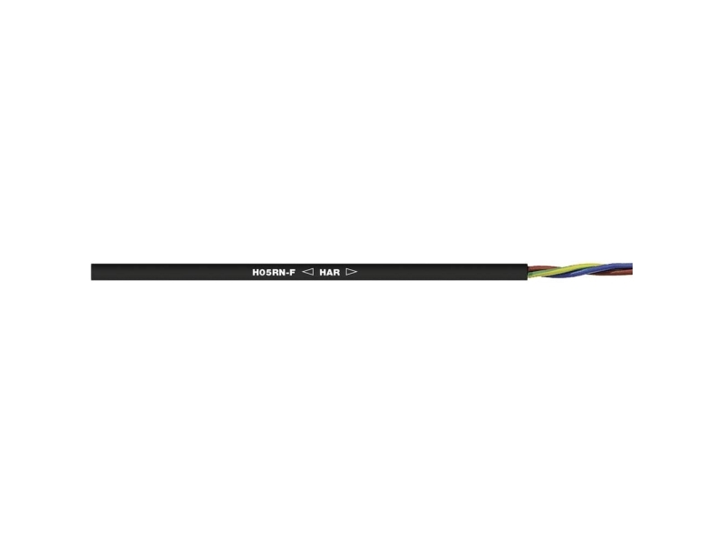 LAPP 1600252/50 Tilslutningskabel H05RN-F 3 x 0.75 mm² + 3 x 0.75 mm² Sort 50 m