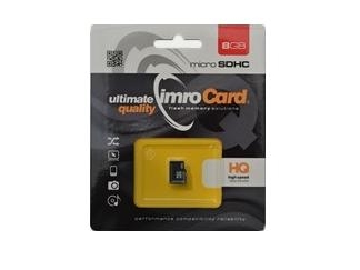 Imro Microsdhc/8G, 8 Gb, Microsdhc, Klasse 10, Uhs-I, Klasse 1 (U1), Schwarz