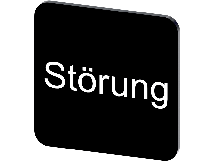 Siemens 3Su1900-0Af16-0Aq03su19000af160aq0 Typeskilt, Sort, 22 Mm, 1 G, 22 Mm, 22 Mm, 2 Mm