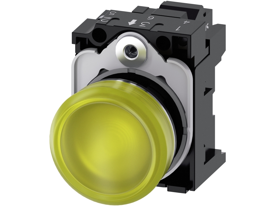 Siemens Leuchtmelder, Gelb, Gelb, Ip67, Ip69k, 57 G, 120 Mm, 60 Mm, 30 Mm