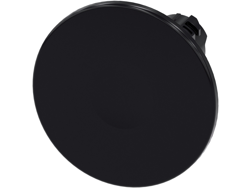 Siemens Pilzdrucktaster, 60Mm, Schwarz, Pull-Release, 35 G, 60 Mm, 60 Mm, 60 Mm