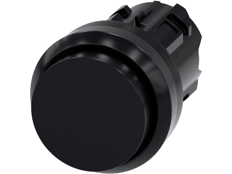 Siemens Drucktaster, Schwarz, 16 G, 50 Mm, 30 Mm, 30 Mm