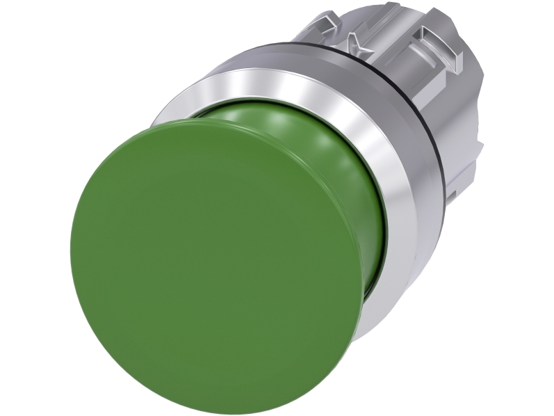 Siemens 3Su1050-1Ad40-0Aa0 Svampeknap 22 Mm Rund Grøn, 44 G, 60 Mm, 30 Mm, 30 Mm