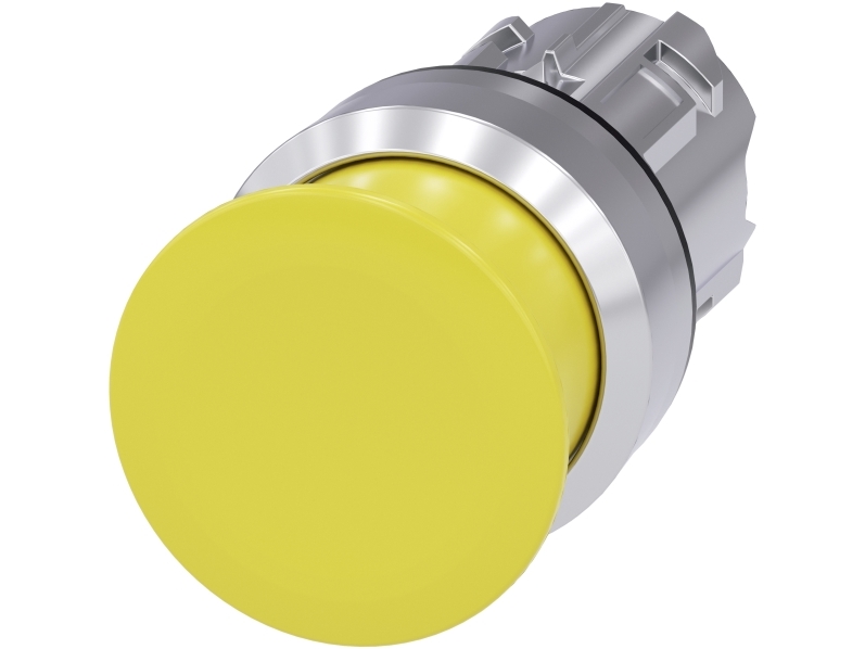 Siemens 3Su1050-1Ad30-0Aa0 Svampeknap 22 Mm Rund Gul, 44 G, 50 Mm, 30 Mm, 30 Mm