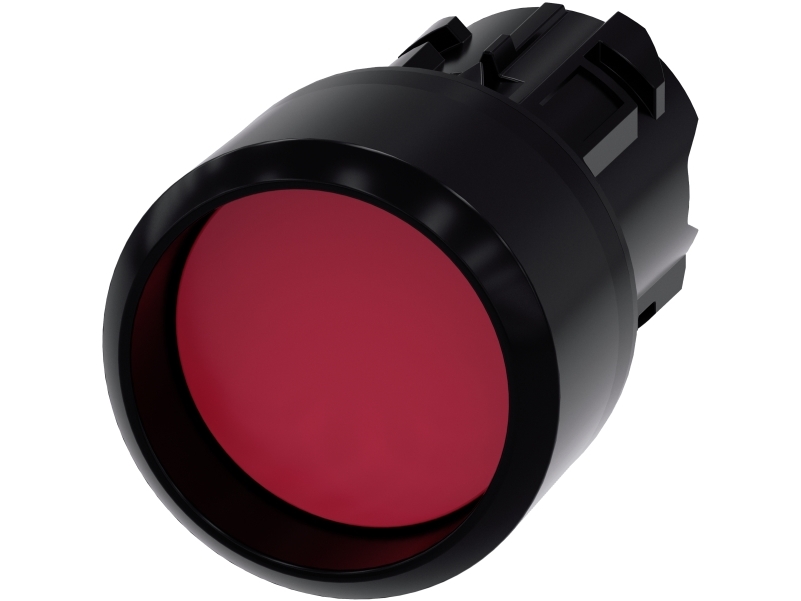 Siemens 3Su1000-0Cb20-0Aa0 Trykknap, 22 Mm, Rund, Rød, 21 G, 80 Mm, 30 Mm, 30 Mm
