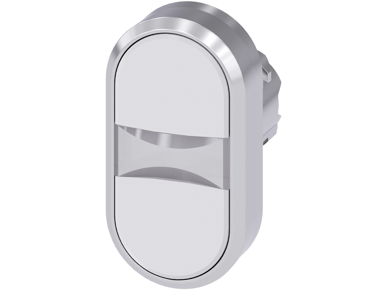 Siemens 3SU1050-3AB66-0AA0 dobbelttrykknap, hvid-hvid, 70 g, 129 mm, 88 mm, 40 mm
