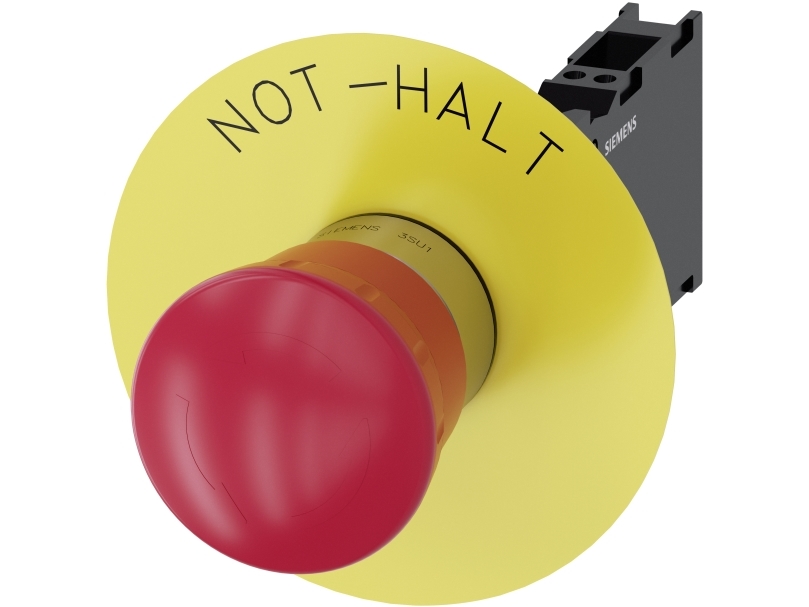 Not-Aus 22Mm Rund Metall Hoch Rot 1Nc Rot