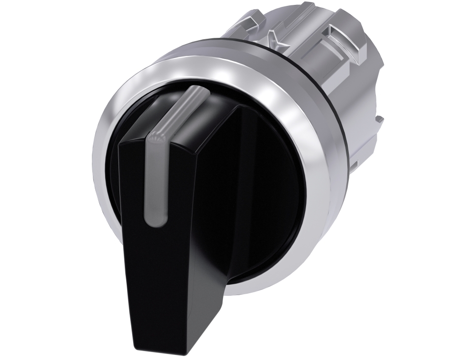 Siemens Vippekontakt Med Belysning, 22 Mm, Rund, Metal, Sort, Ip67, Ip69k, 2,23 Cm, 30 Mm, 52 Mm, 30 Mm, 48 G