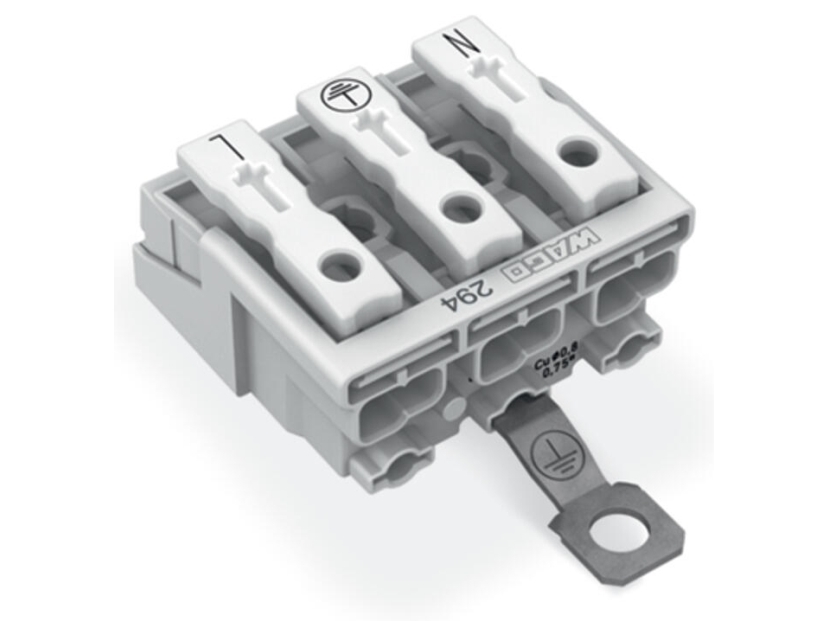 Wago 294-4413, Hvid, Polykarbonat (Pc), 24 A, 30 Mm, 27,3 Mm, 17 Mm