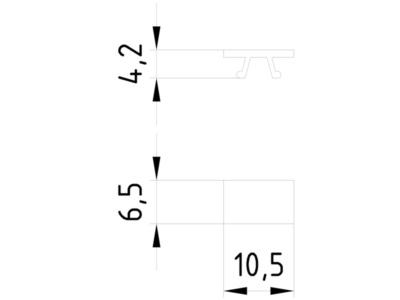 Siemens Bezeichnungsschild, 21-30, Hor, Weiß, 0,2 G, 10 Mm, 6 Mm, 3 Mm