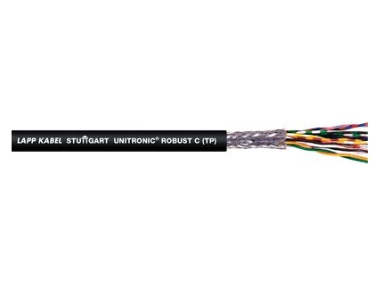 Lapp UNITRONIC ROBUST C (TP), 500 m, 0,34 mm², Sort, Kobber, Termoplastisk elastomer (TPE), 20,1 kg/km