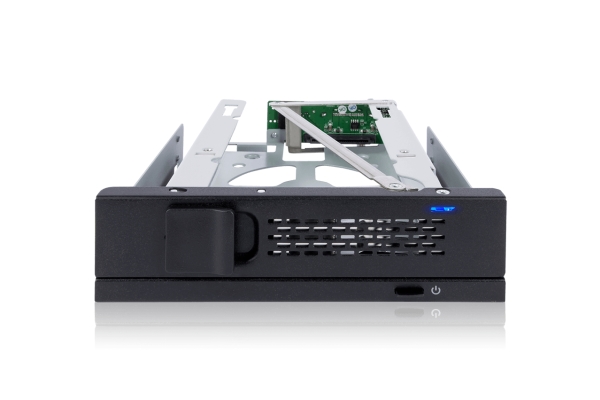 Icy Dock Mb171sp-1B, 13,3 Cm (5.25"), Carrier Panel, Schwarz, Silber, 3.5", Serial Attached Scsi (Sas), Sata Iii, Metall