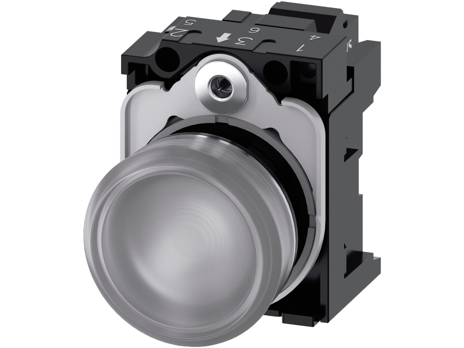 Siemens 3SU1156-6AA70-3AA0 Leuchtmelder 1 St., Transparent, IP67, IP69K, 57,5 g, 130 mm, 60 mm, 30 mm