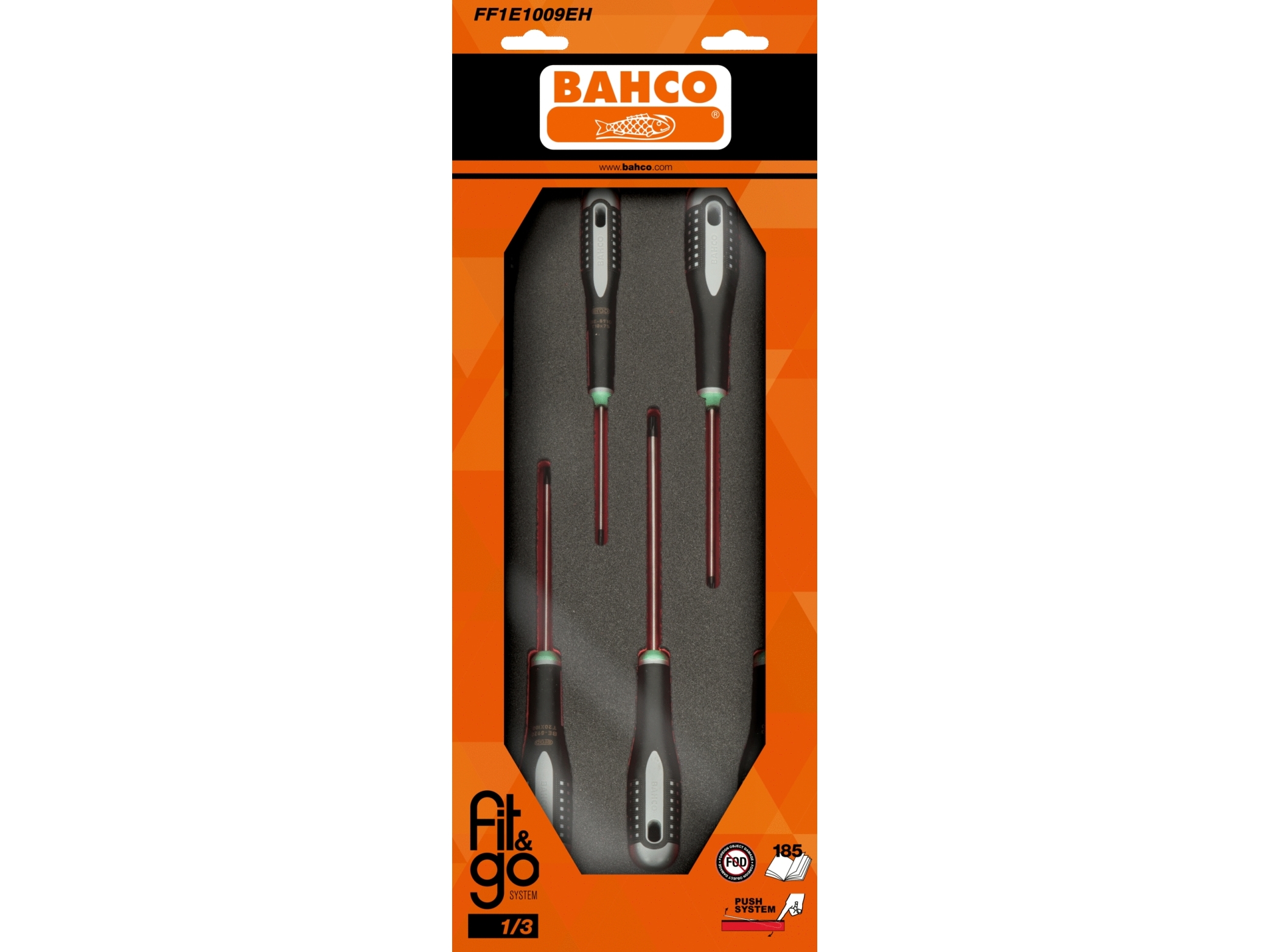 BAHCO fit&go skruetrækkersæt torx 6 dele