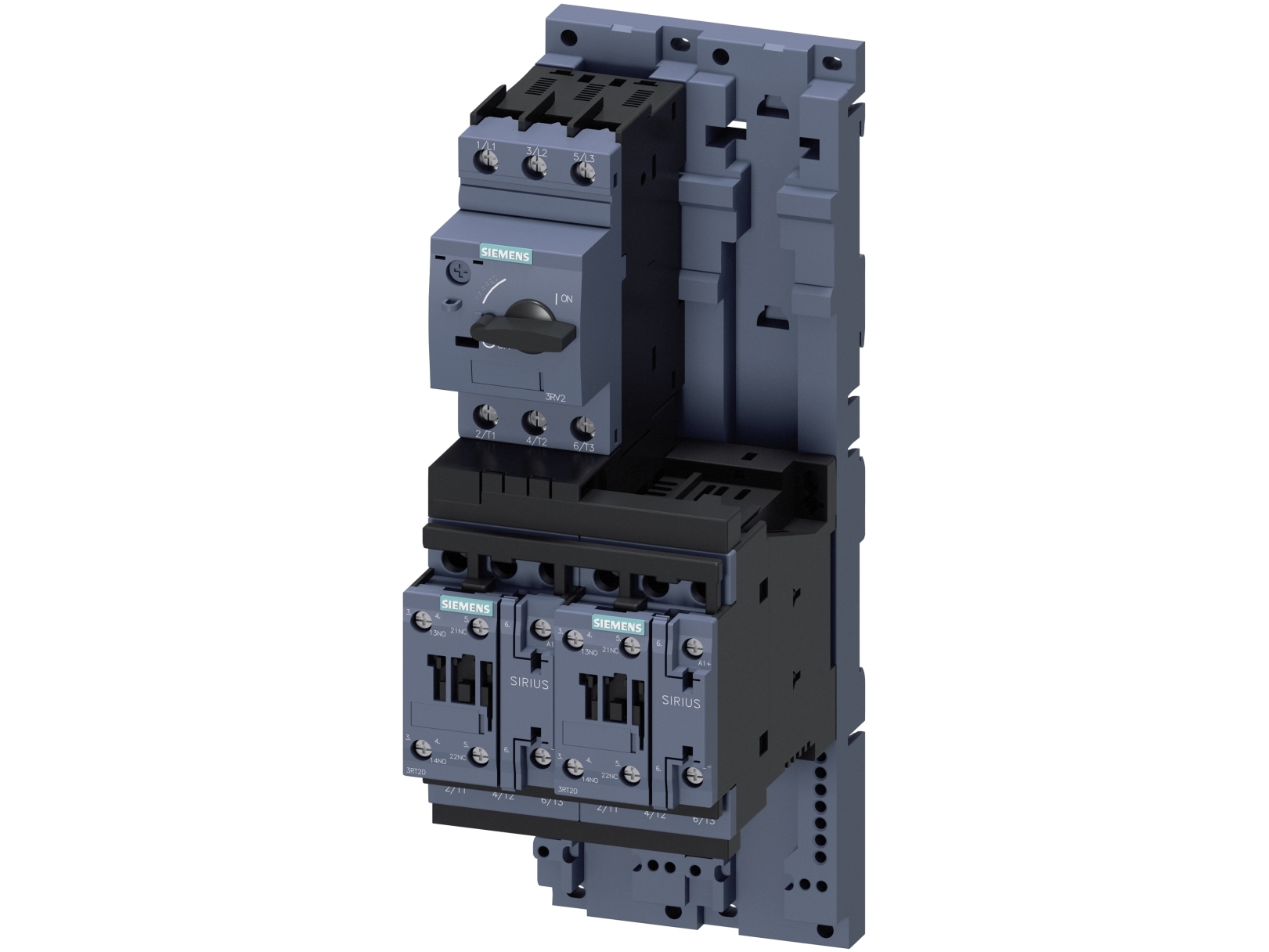 Siemens Verbraucherabzweig 400VAC 5.5-8A 24VDC 3RA2, 265 mm, 104 mm, 296,5 mm, 146,5 mm, 1,98 kg, 1 stk