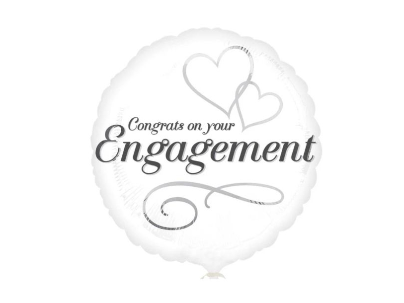 Engagement Folieballon, 43 Cm