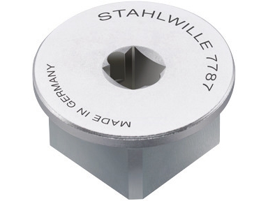 Stahlwille 58521087, Torque Wrench End Fitting, Krom, 1 Stk, 41 G