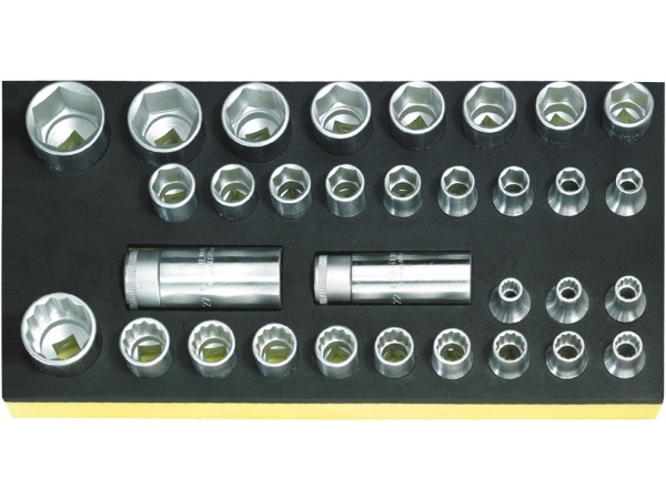 Stahlwille 96838191, Steckschlüssel-Satz, 32 Kopf/Köpfe, 350 Mm, 175 Mm, 2,95 Kg