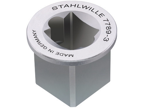 Stahlwille 58524089, Torque Wrench End Fitting, Krom, 1 Stk, 280 G