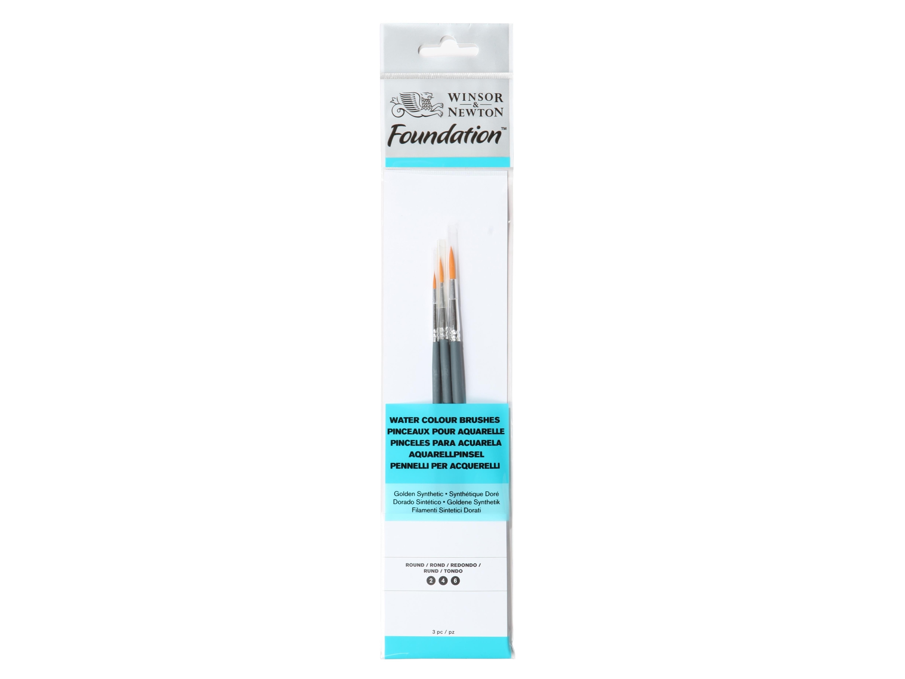 Winsor & Newton 5295010, Børstesæt, Rund børste, Syntetisk