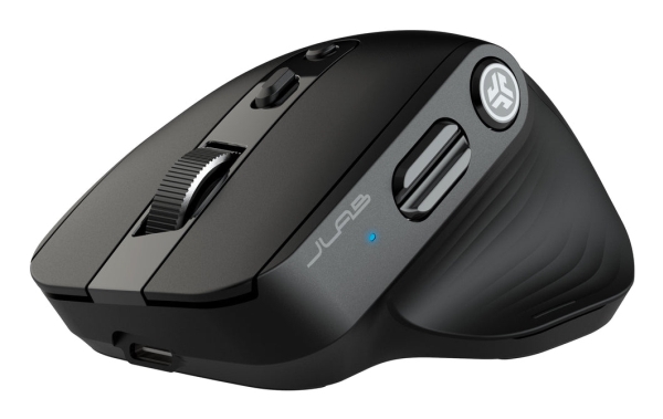 Jlab Mouse 2, Rechts, Optisch, Bluetooth + Usb Type-C, 2400 Dpi, Schwarz