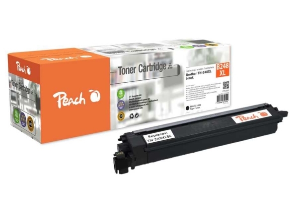 Peach Tonermodul Schwarz Kompatibel Zu Brother Tn-248Xlbk, 3000 Seiten, Schwarz, 1 Stück(E)