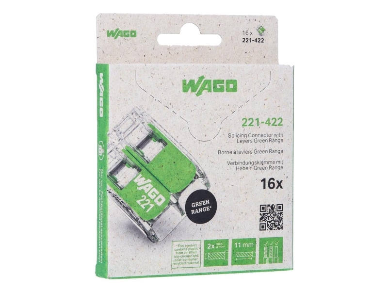 Wago 221-422/995-016, 13,2 mm, 18,8 mm, 8,6 mm, 288 stk