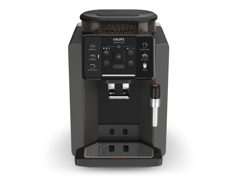 Krups Sensation C50 EA9108, Espressomaskin, 1,7 l, Kaffebönor, Inbyggd kvarn, 1450 W, Grå, Svart