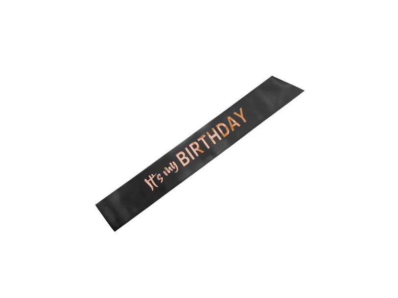Sort Its My Birthday Skærf