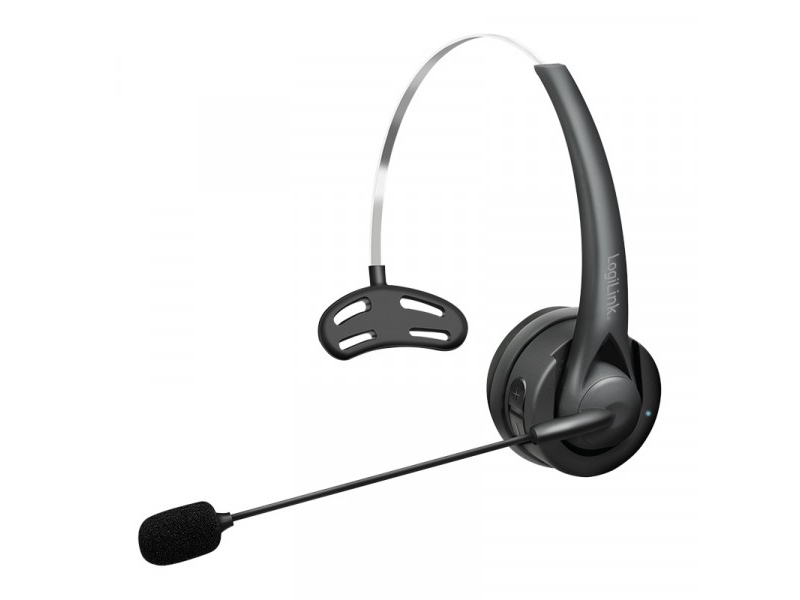 Trådløst Dobbeltsidet Mono-Headset Med Fleksibel Mikrofon Bt 6.0 Usb-C 10H Taletid 10M