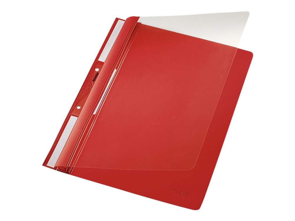 Leitz - Rapportfil - for A4 (210 x 297 mm) - kapacitet: 250 ark - rød