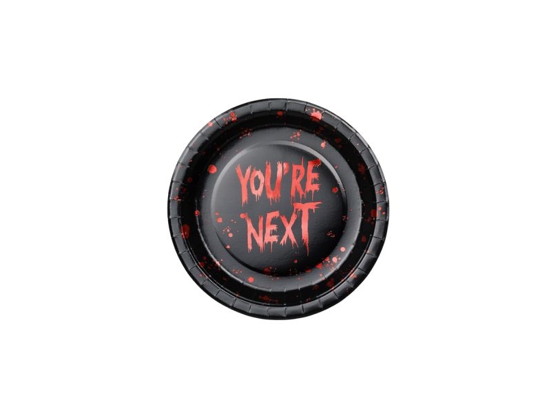 „You’Re Next“-Papp-Teller, 6 Stück