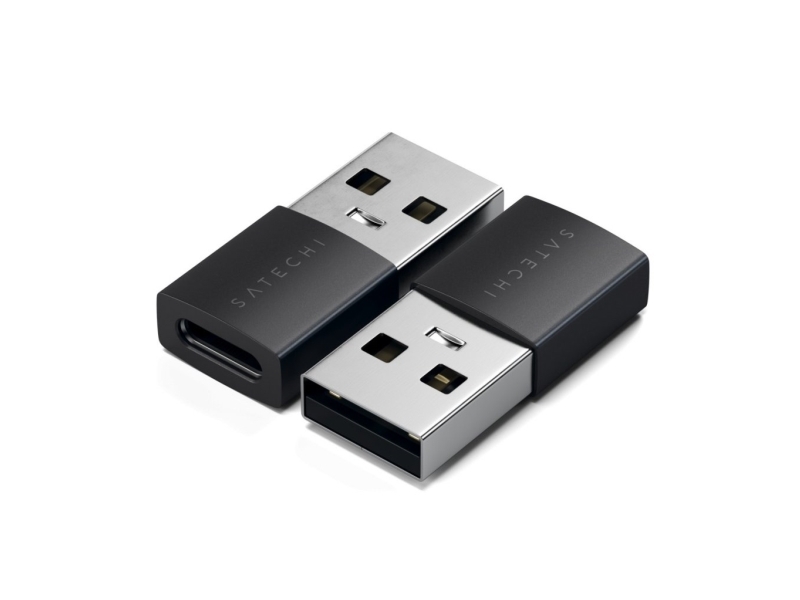 Satechi Usb-A To Usb-C Adapter X2 - Space Black