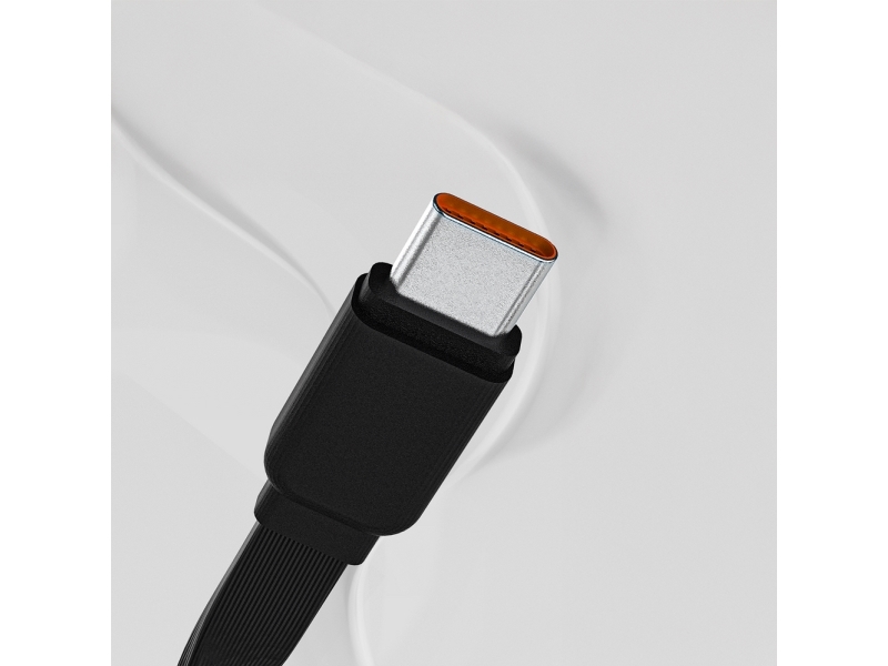 Dudao Powerbank K32 10000 Mah Mit Integriertem Usb-C/Lightning-Kabel - Schwarz