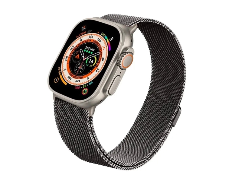 Spigen Amp06925, Band, Smartwatch, Grafit, Apple, Apple Watch 49Mm / 46Mm / 45Mm / 44Mm / 42Mm, Stål