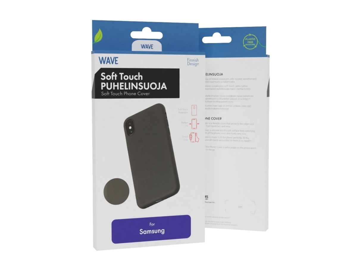 Wave -Stsc-Ss-A155g-Bk, Cover, Samsung, Galaxy A15 5G/Galaxy A15 4G, Sort
