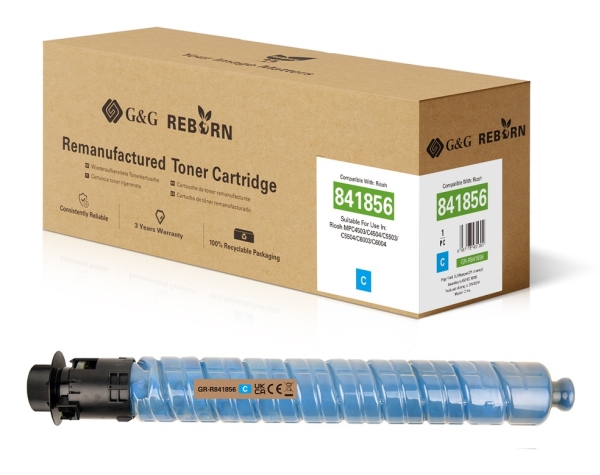 G&G Toner Ersetzt Ricoh 841856 Kompatibel Cyan 22500 Seiten Gr-R841856 (Gr-R841856)