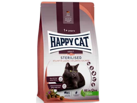 Sterilisierter Atlantischer Lachs, Trockenfutter, Für Katzen Nach Sterilisation, Atlantischer Lachs, 4 Kg, Beutel