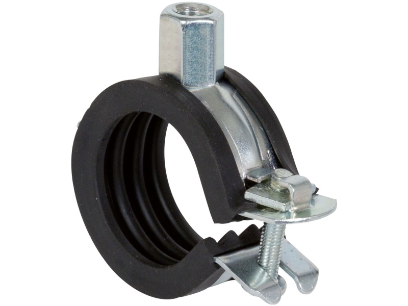 Fischer 512645, Putkenkiinnitin, Musta, Terästä, 12 - 14 mm, 6,35 mm (0.25), EPDM-kumi, Sinkittyä terästä, M8/M10
