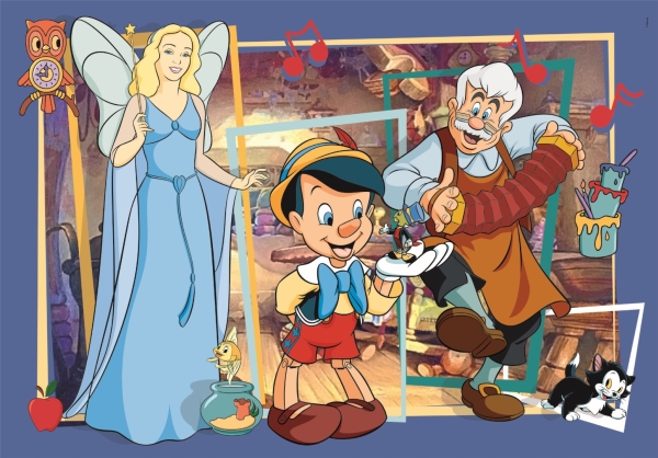 Puzzle „Pinocchio“, Super, 104 Teile